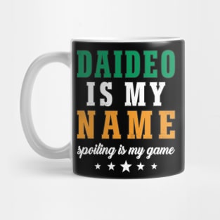 Irish Grandpa Daideo Is My Name Spoiling Is My Game Funny Mug